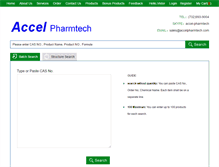 Tablet Screenshot of accelpharmtech.com